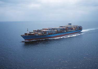 Maersk container ship