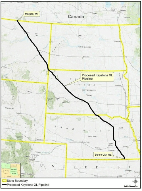 KeystoneXL map