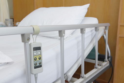 Comfortable hospital bed