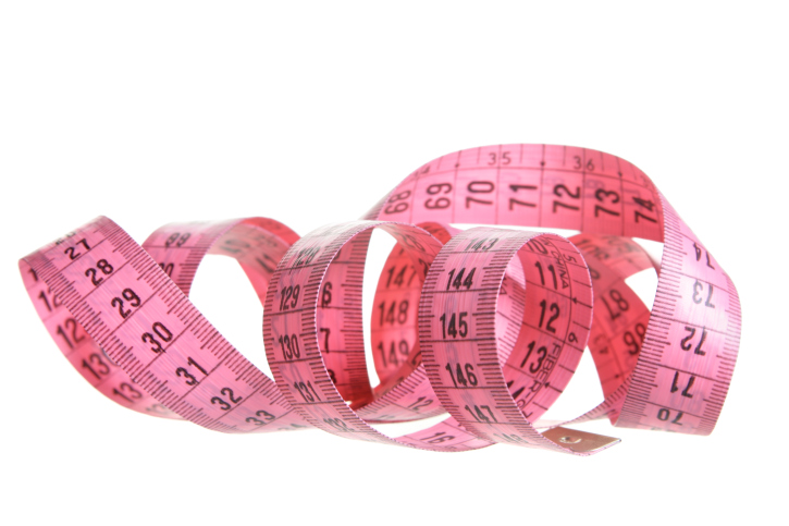 Pink measuring tape