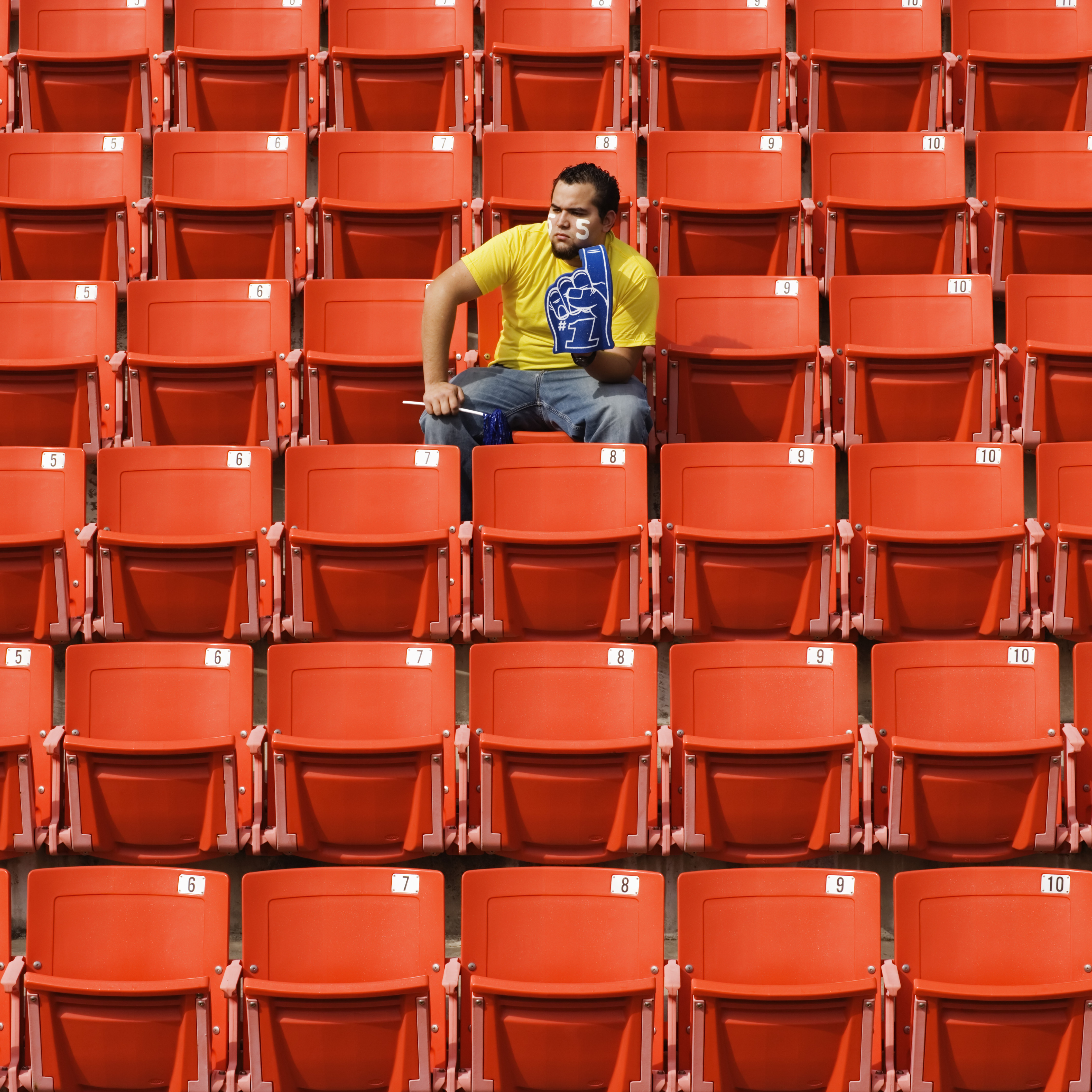 Sports Fan in Stadium