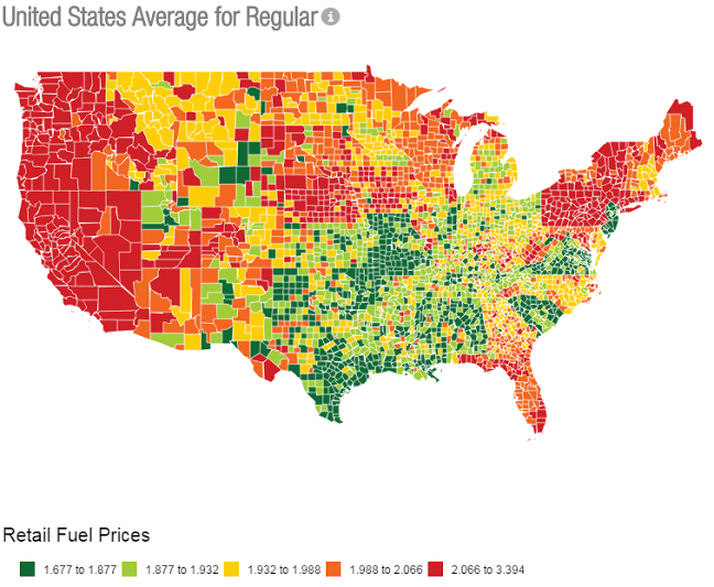 GasBuddy map 3-28-16