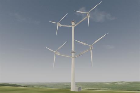 Vestas 4-rotor tower