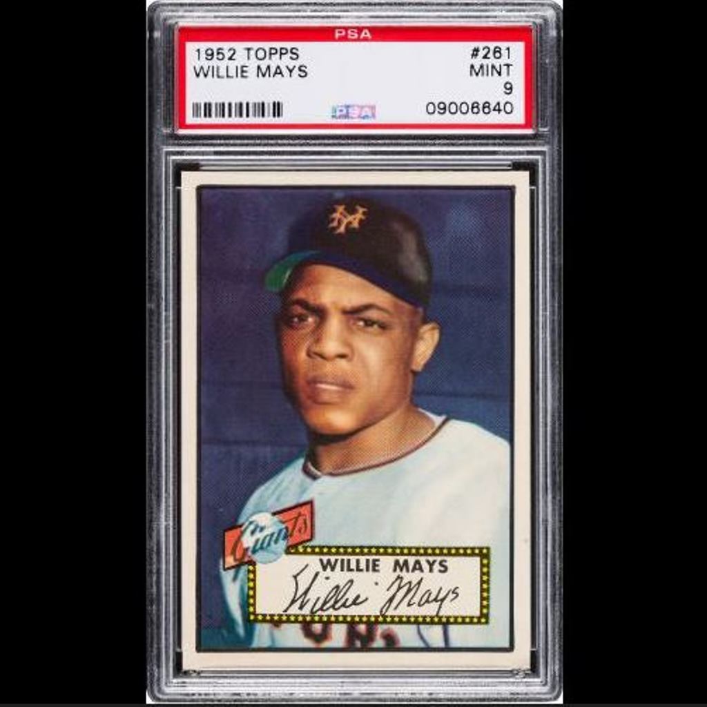 1952 Topps Willie Mays Crushes Auction Record: Next Honus Wagner, Mantle, Ruth, Cobb?