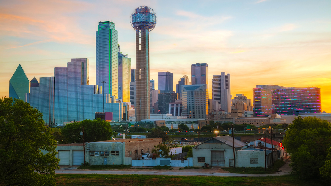 Overview of downtown Dallas