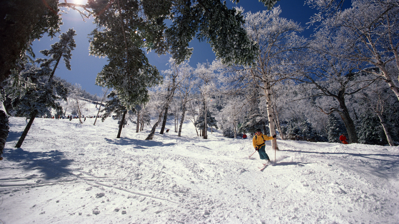 Stowe, Vermont, skier