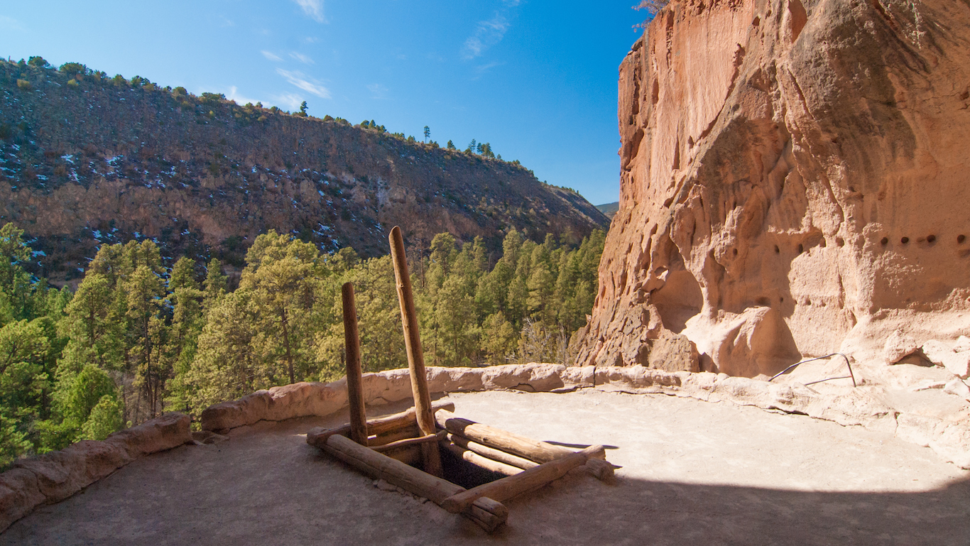 Kiva and Cliff Dwelling in New Mexico