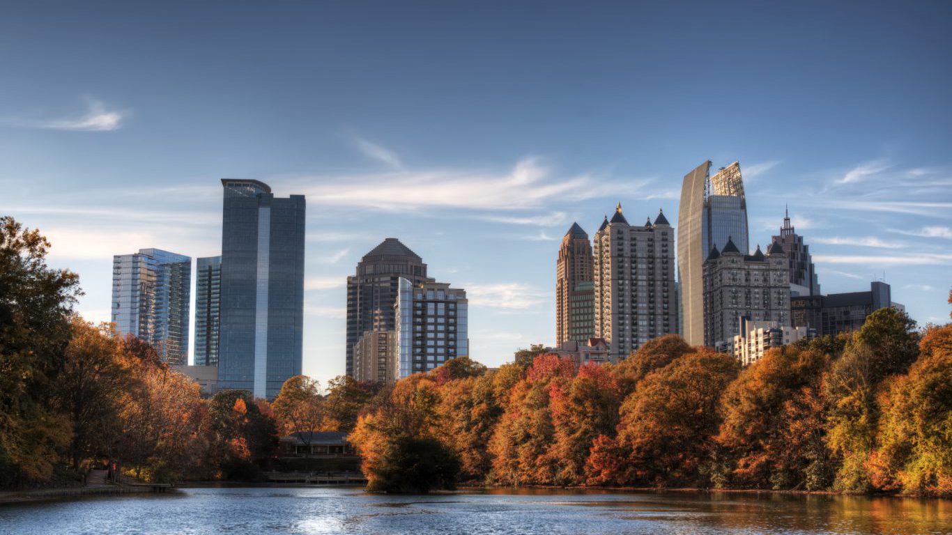 Atlanta From Piedmont Park