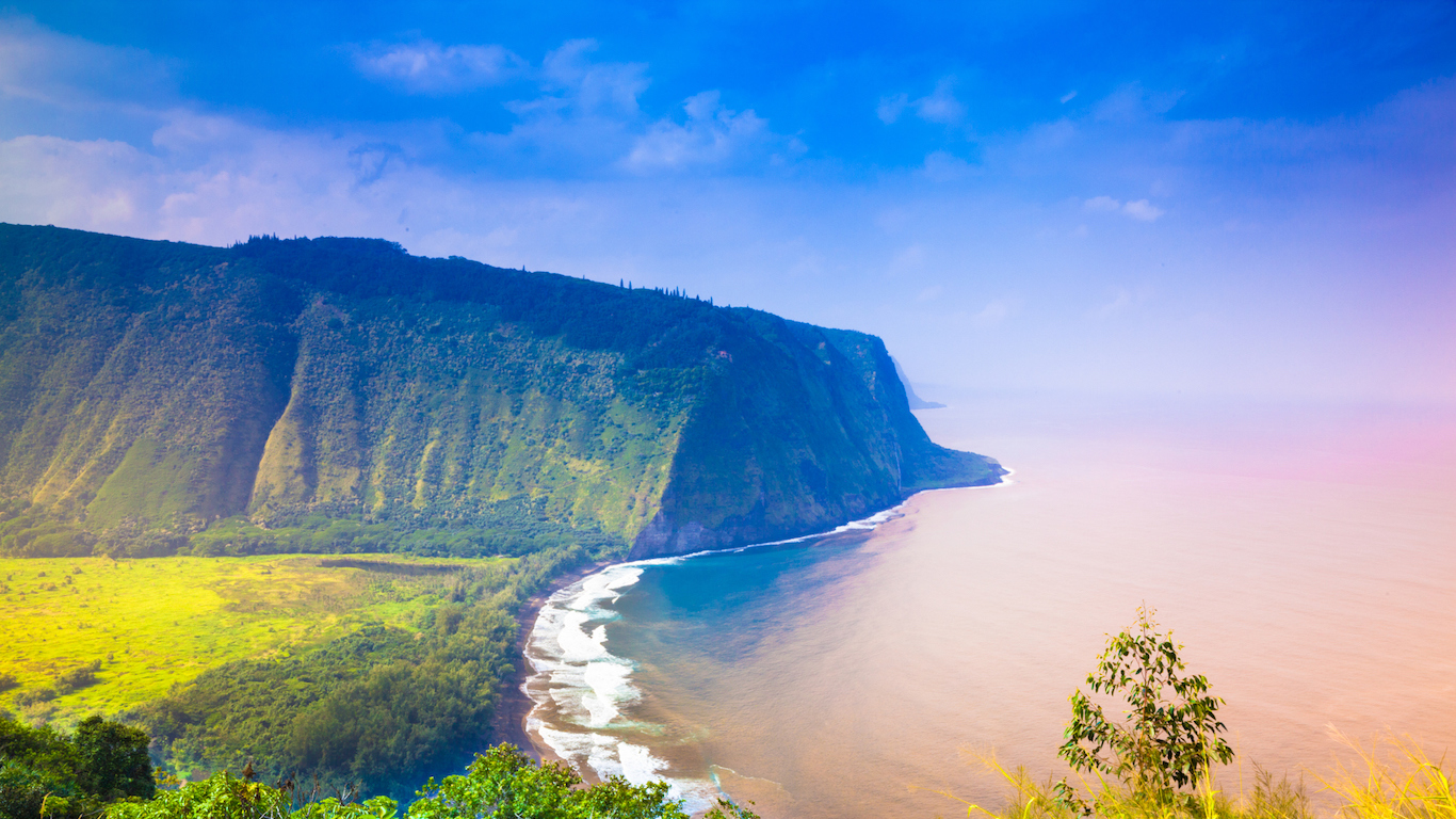 View of the outcrop and ocean