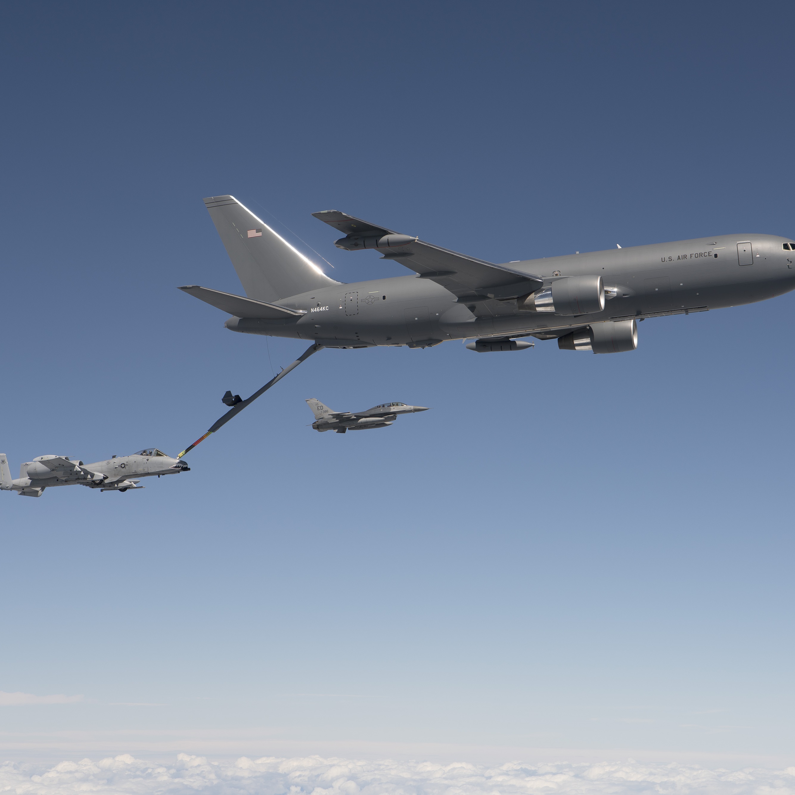 Boeing Air Force Tanker in Line for a Boost