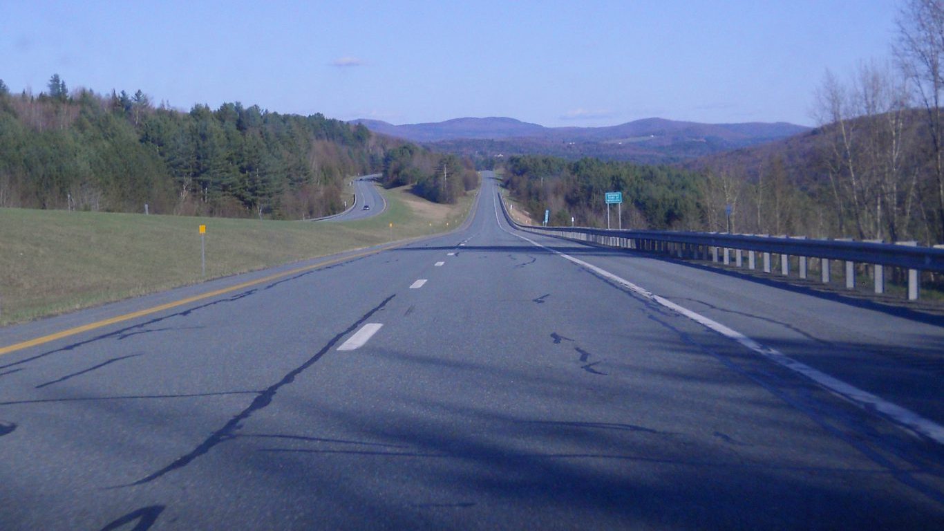 Interstate 91 southbound Vermont
