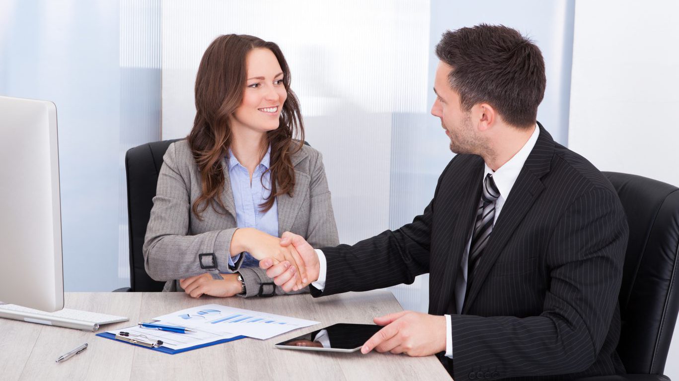 Businesspeople Shaking Hands