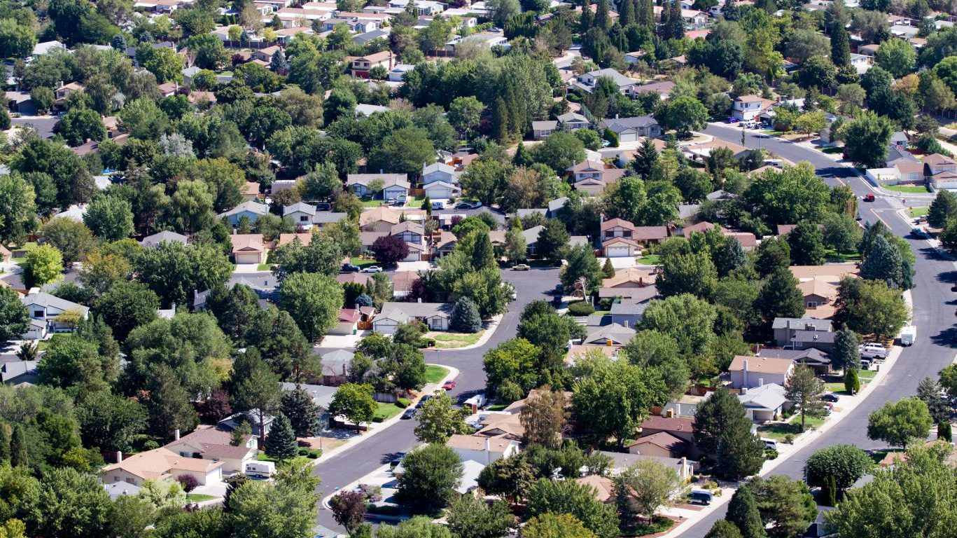 Reno Nevada Suburbs Aerial