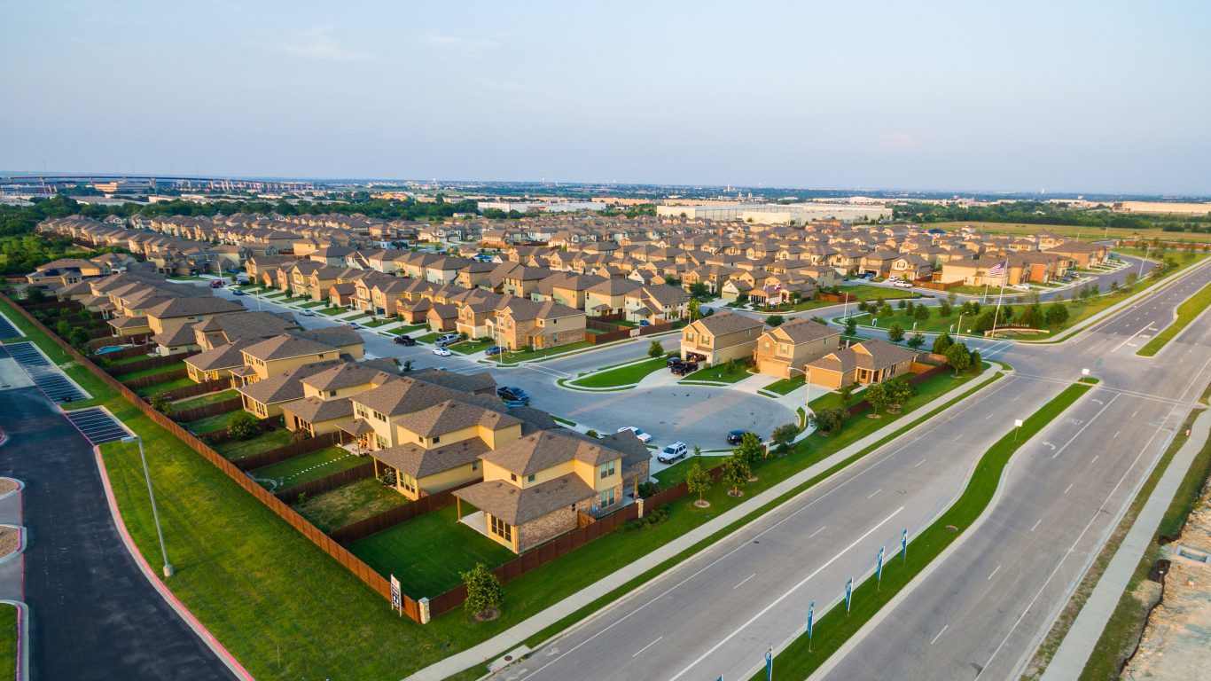 Austin Texas Neighborhood Suburbia Suburb Sunset