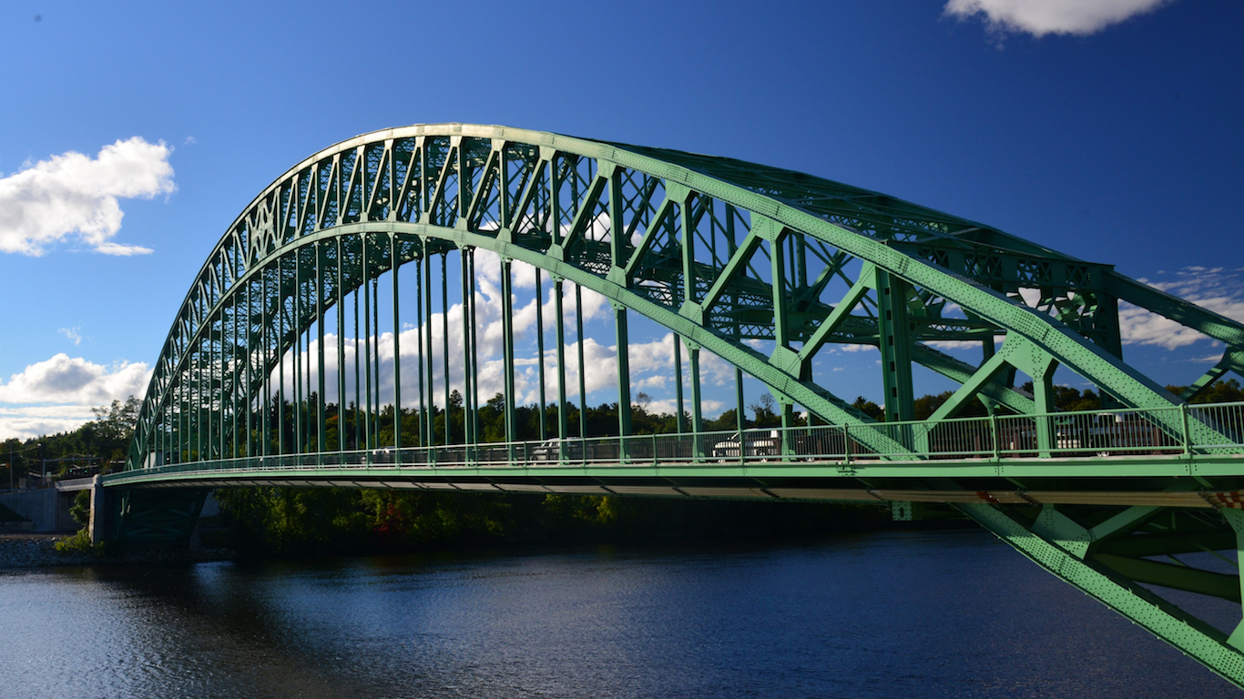 Tyngsboro Bridge over the Merrimac River, Nashua, New Hampshire