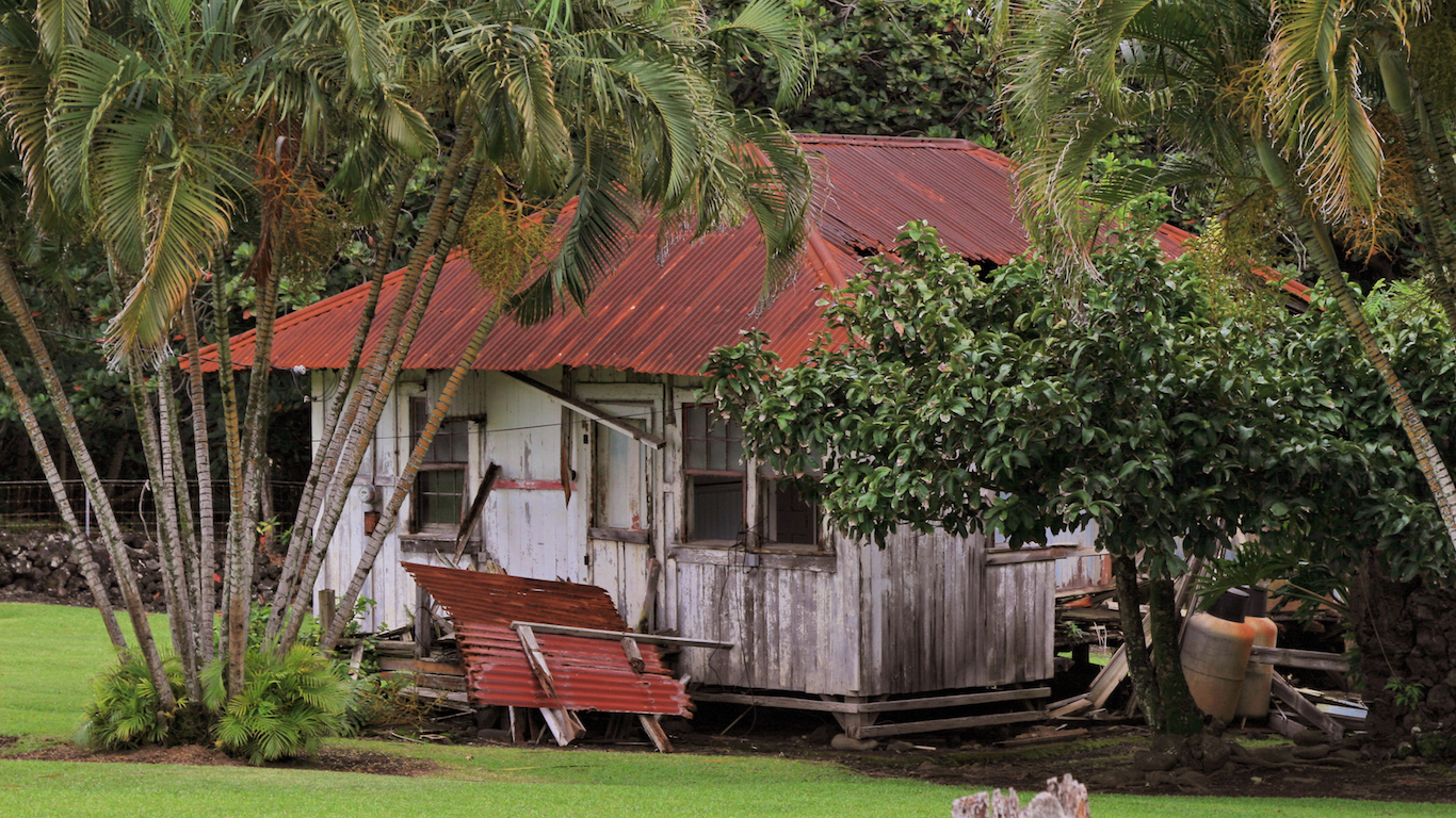 Hawaii old abandoned shack