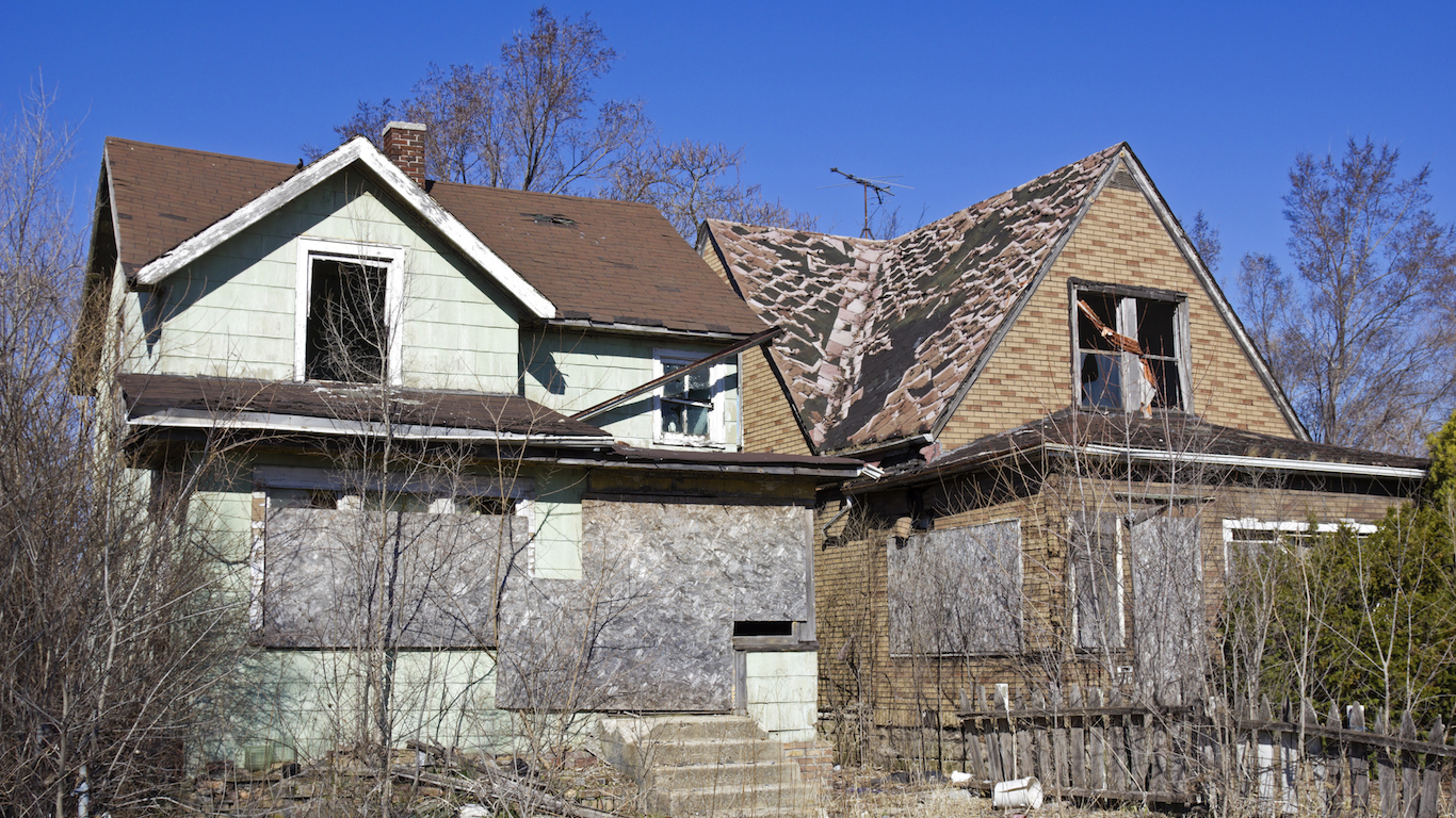 Abandoned houses in Gary, Indiana