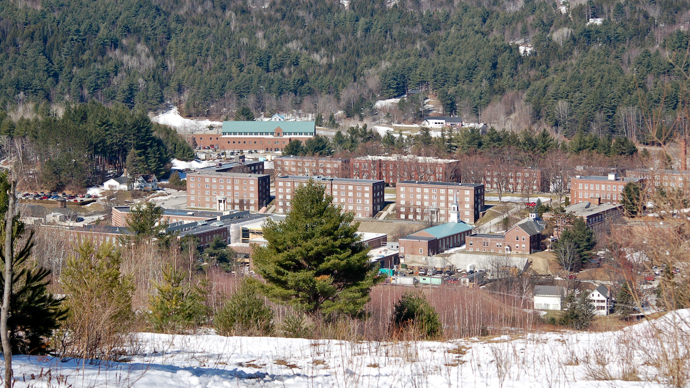 Norwich University campus from Paine Mountain, Vermont