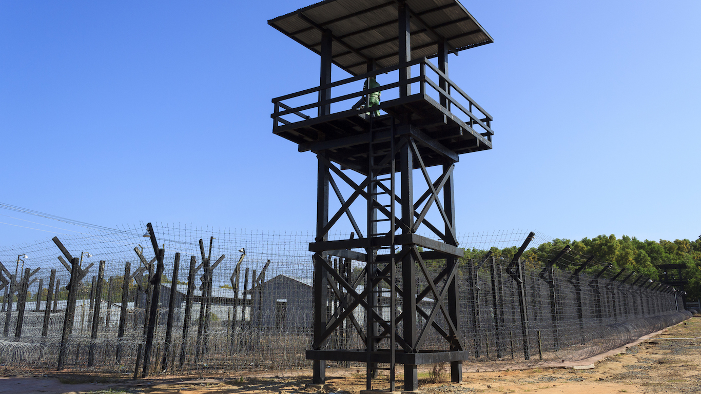 Prison guard tower