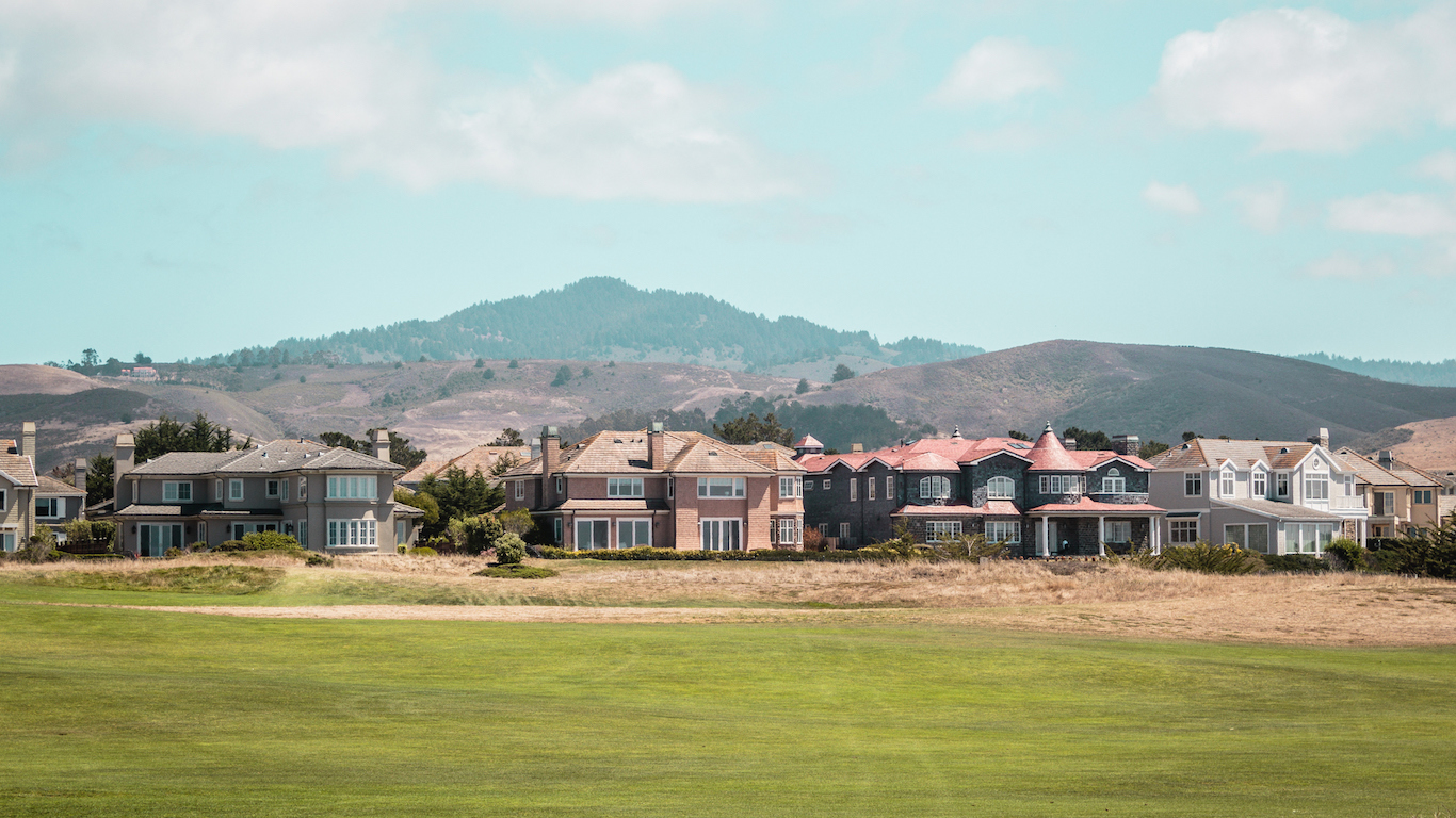 Houses near Half Moon Bay, San Mateo County, California