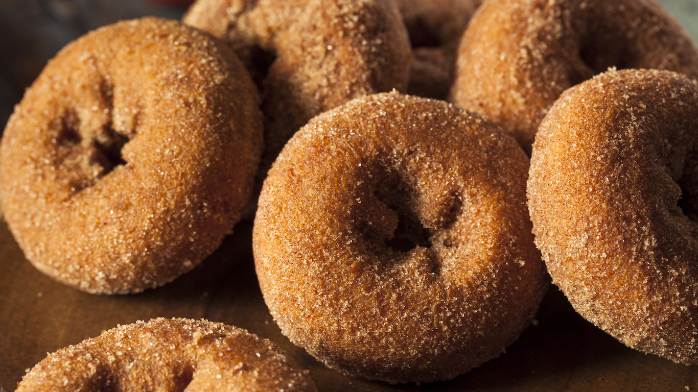 Homemade Sugared Apple Cider Donuts