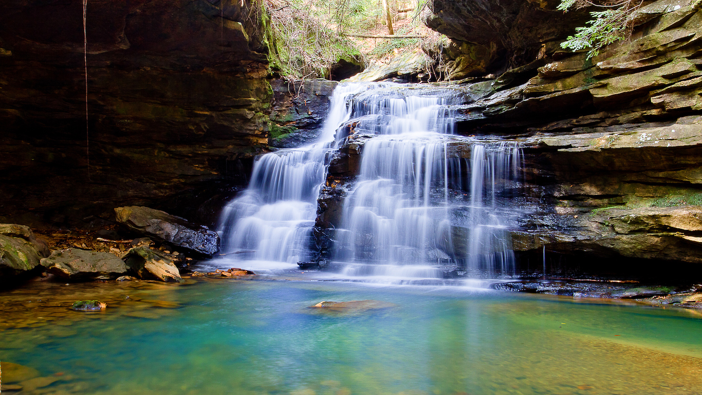 Mize Mills Falls located in Alabama