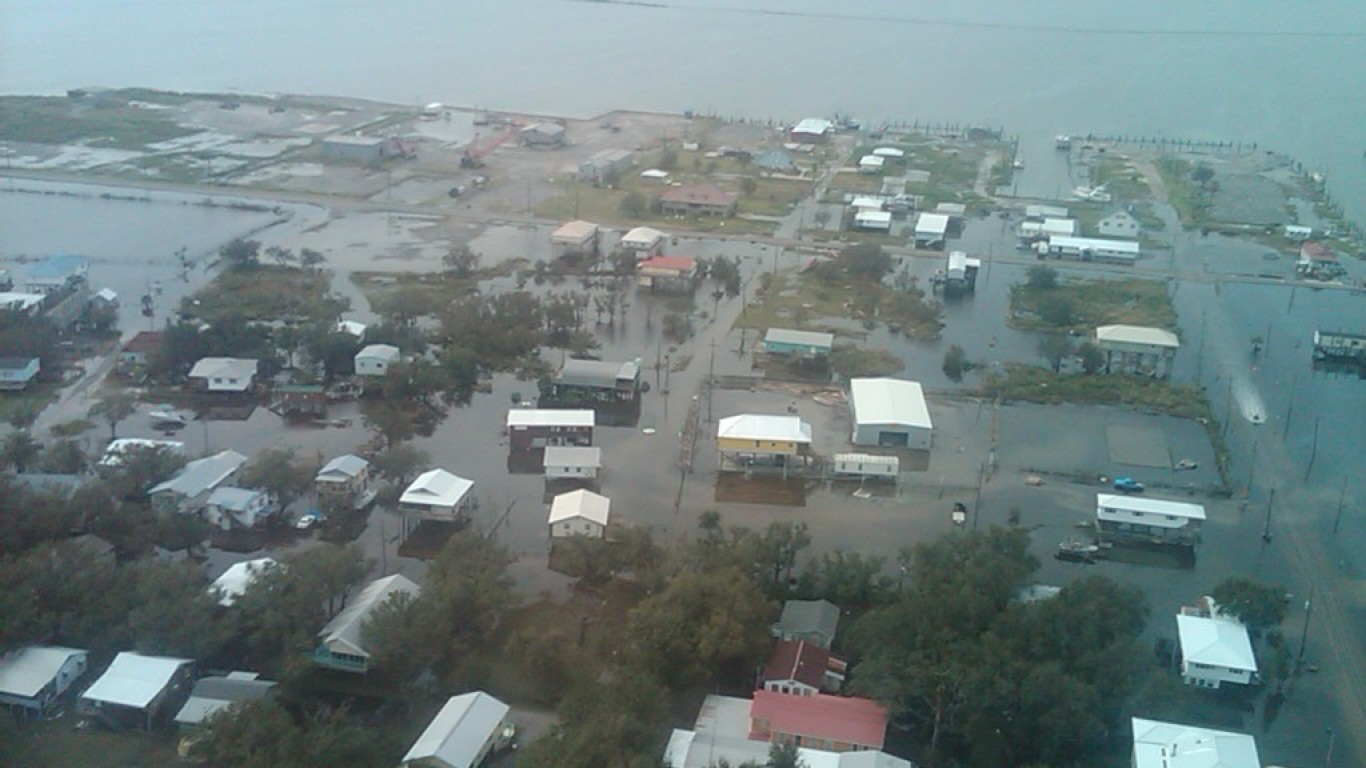 Hurricane Isaac - CPRA - Grand Isle by Louisiana GOHSEP