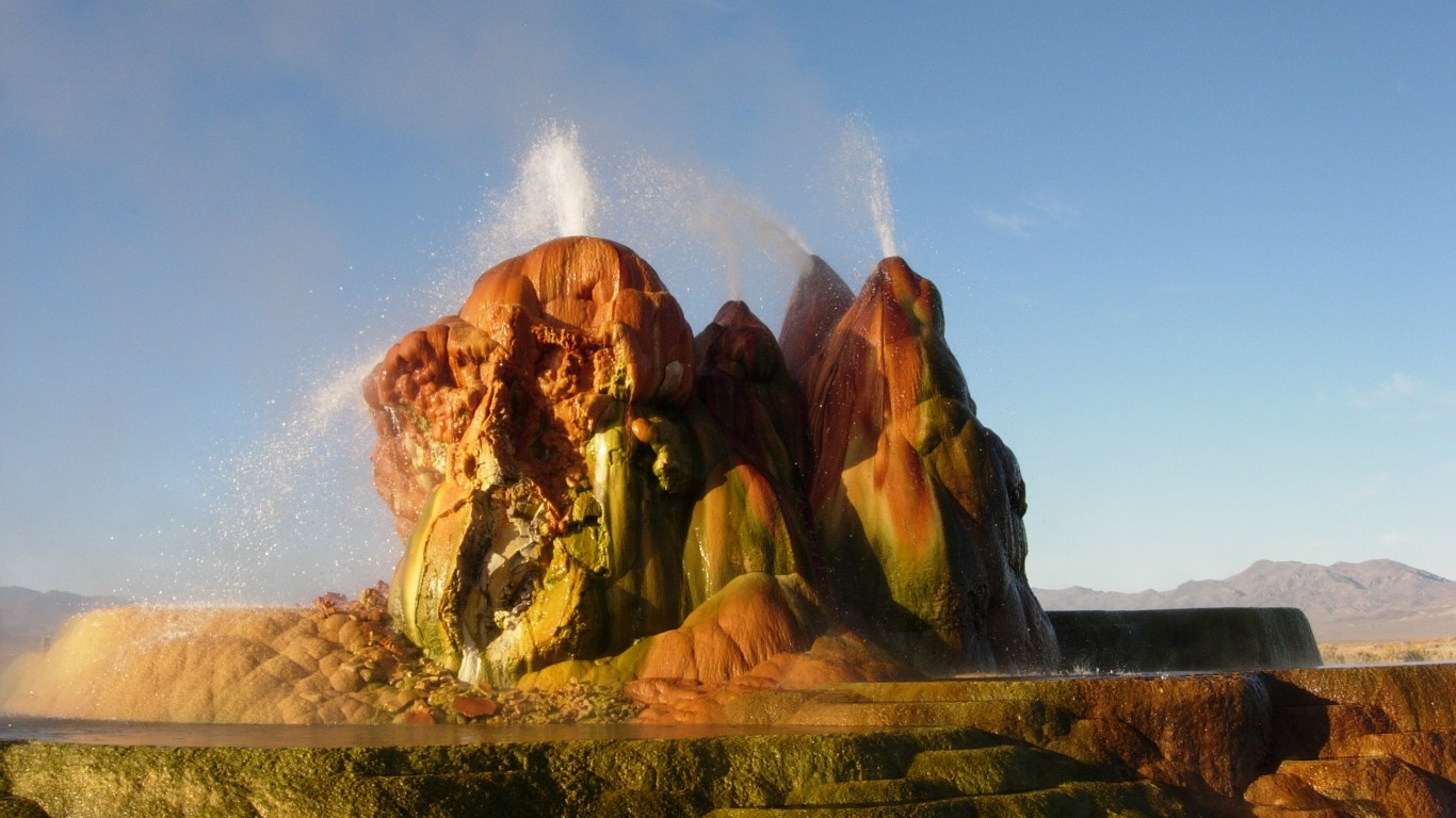 Fly Geyser, near Gerlach, Nevada by Ken Lund