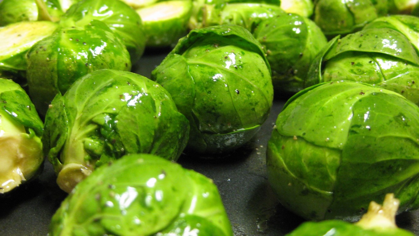 Brussels sprouts before roasti... by John Sullivan