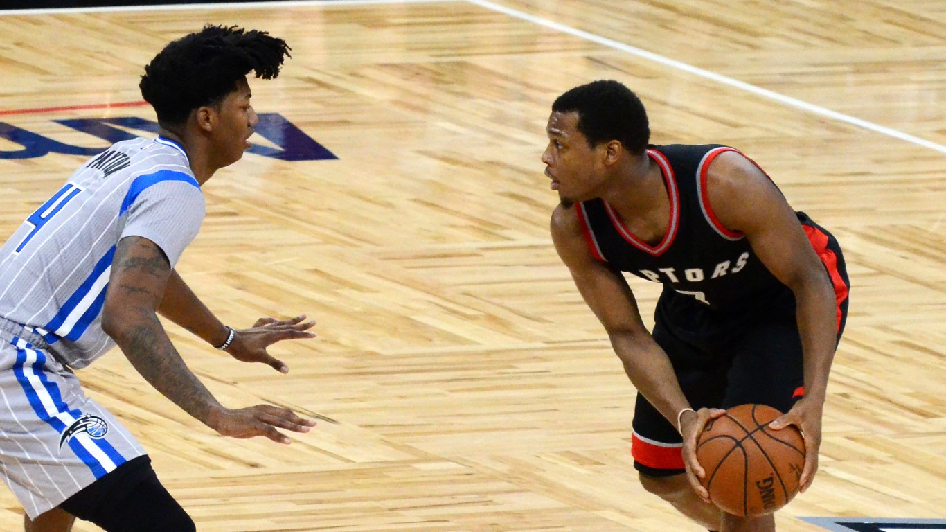 Elfrid Payton And Kyle Lowry by Jose Garcia