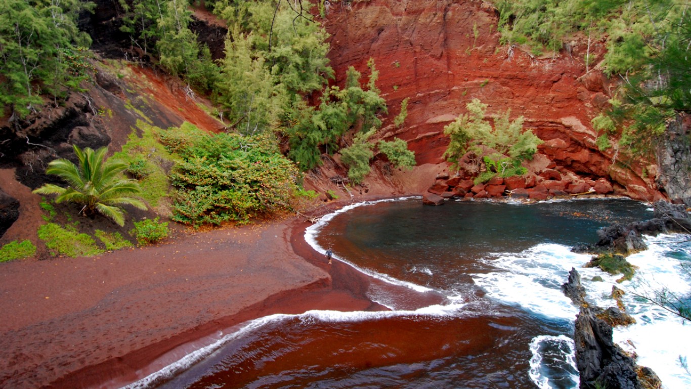 Red Sand beach, Hana by Courtney Nash