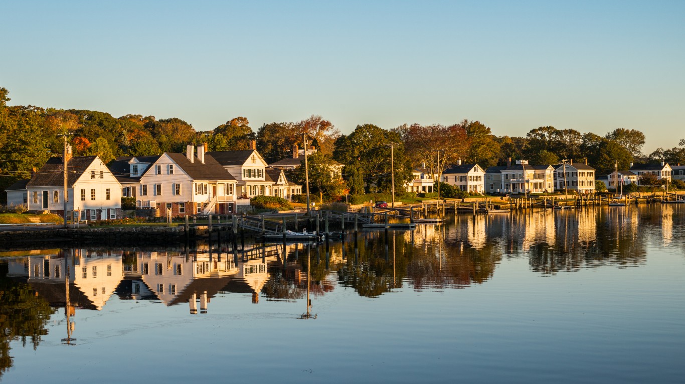 Sunrise in Mystic, Connecticut by Roman Boed