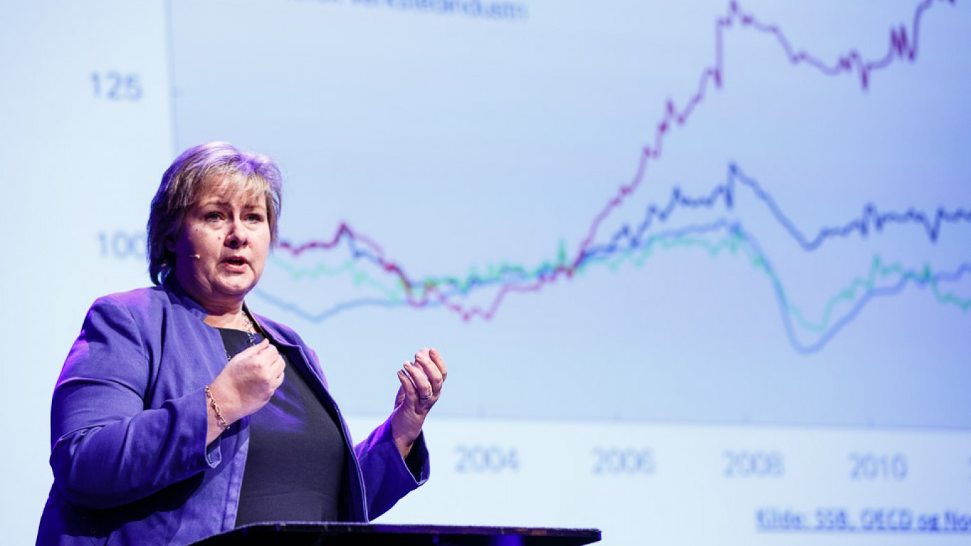 Erna Solberg by Norsk olje og gass