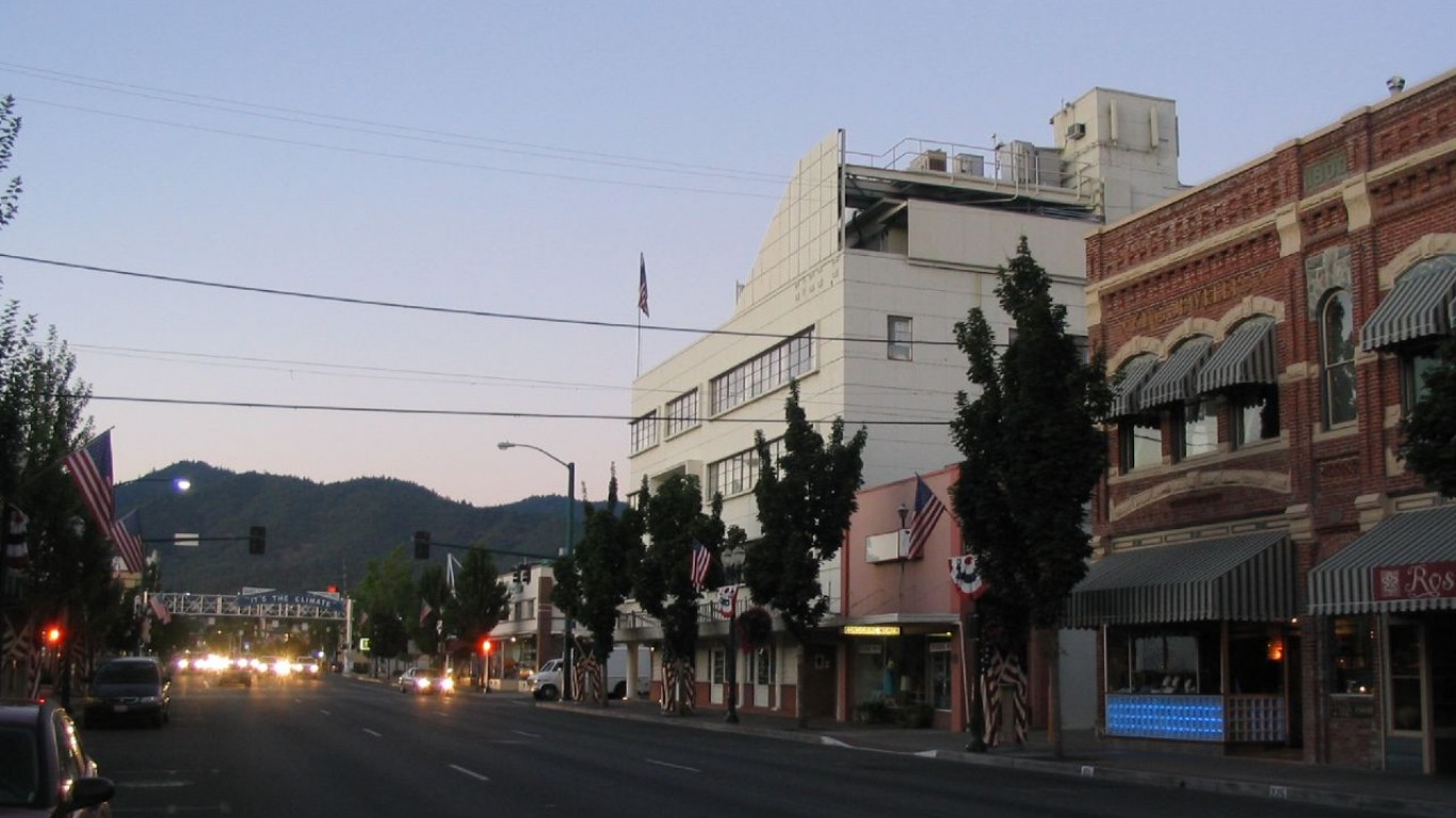 Downtown Grants Pass, Oregon by Ken Lund