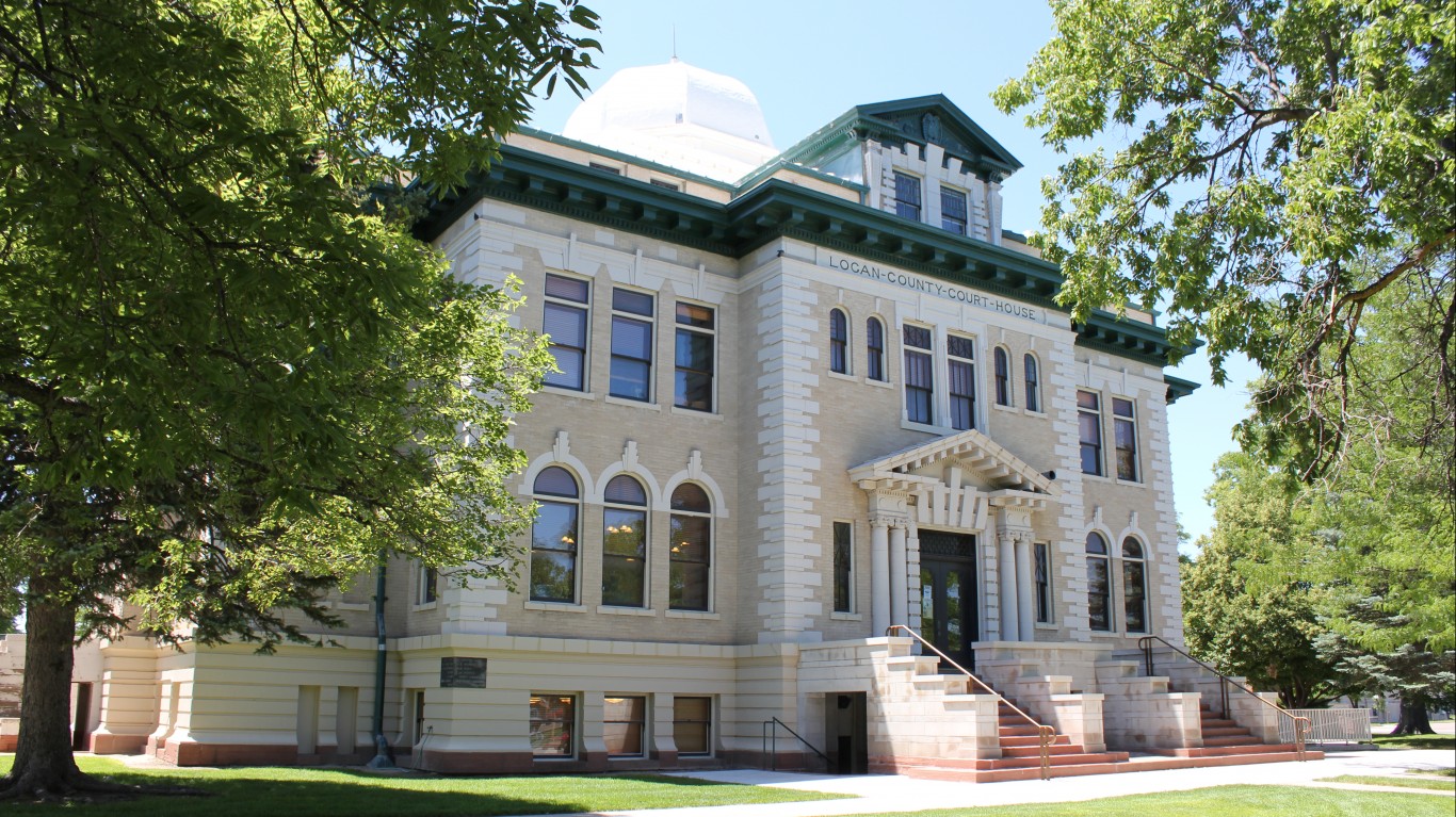 Logan County Courthouse (Color... by Jeffrey Beall