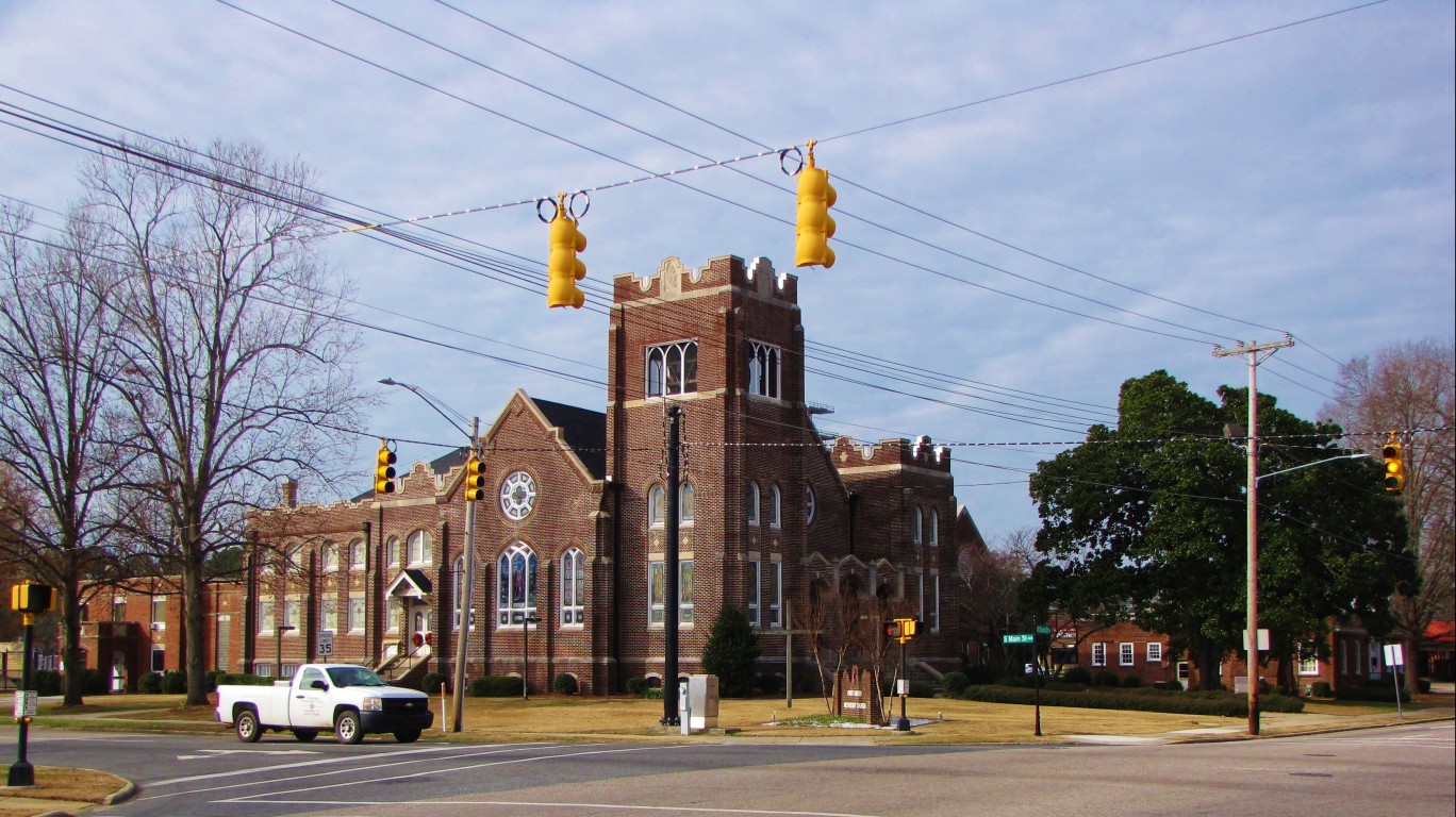 Laurinburg First Methodist by Gerry Dincher