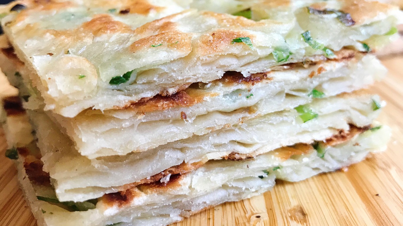 Bacon fat scallion pancakes by Joy