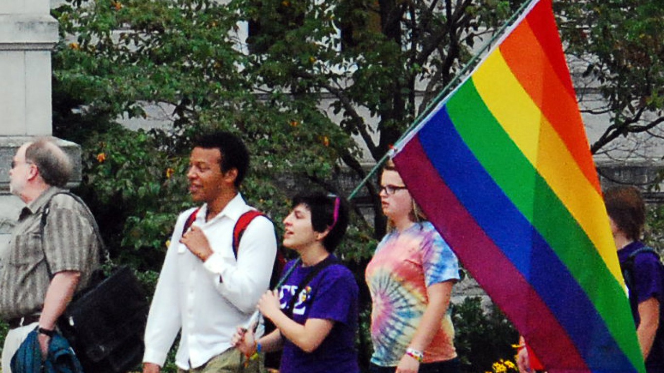 Marching to a picture by KOMUnews