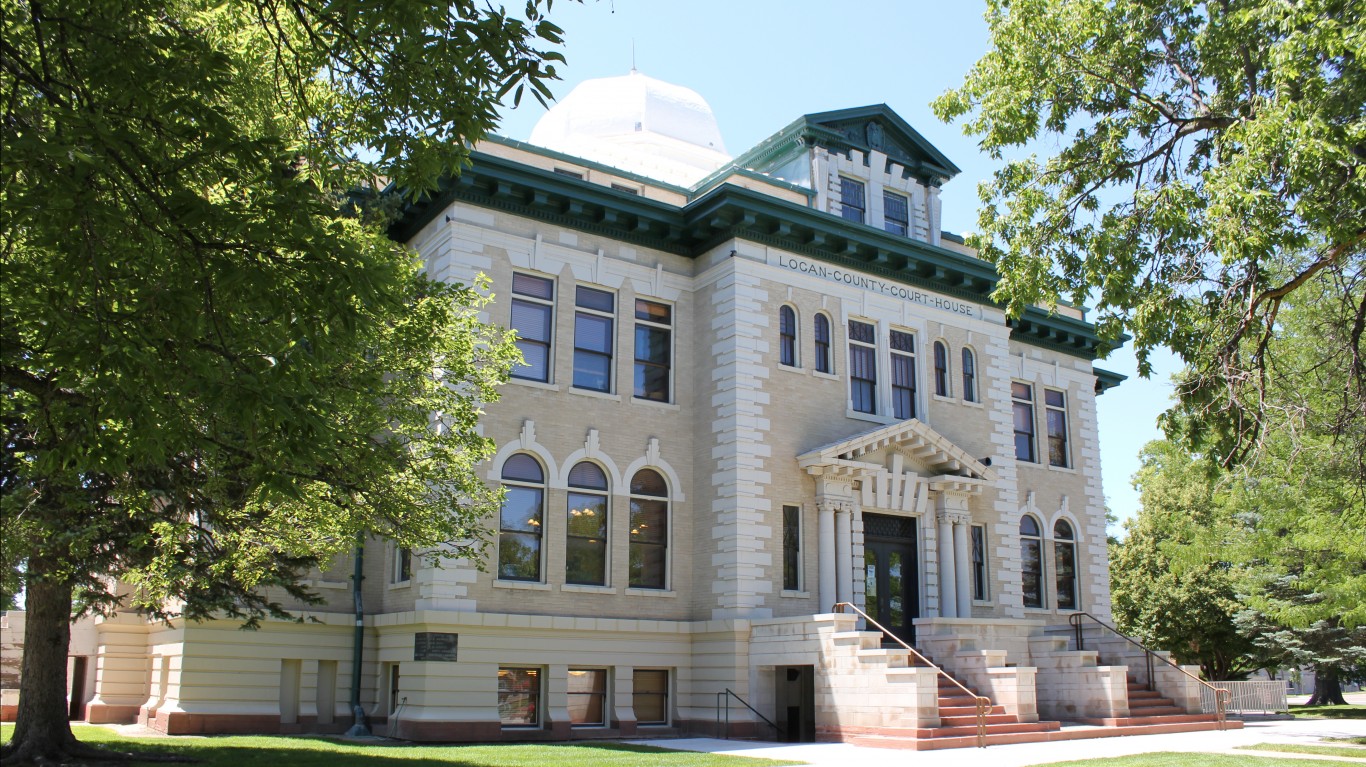 Logan County Courthouse (Color... by Jeffrey Beall