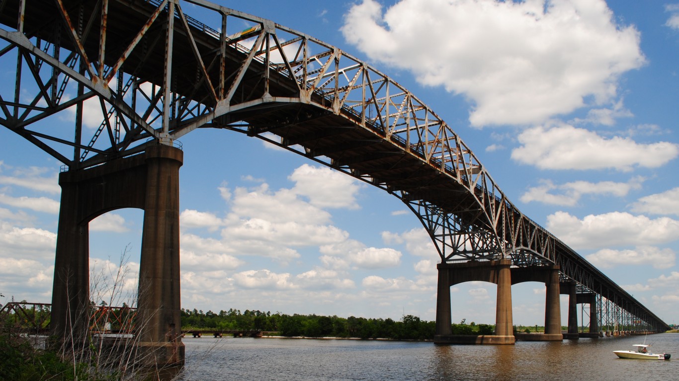 I-10 over Calcasieu River, Lak... by Patrick Feller