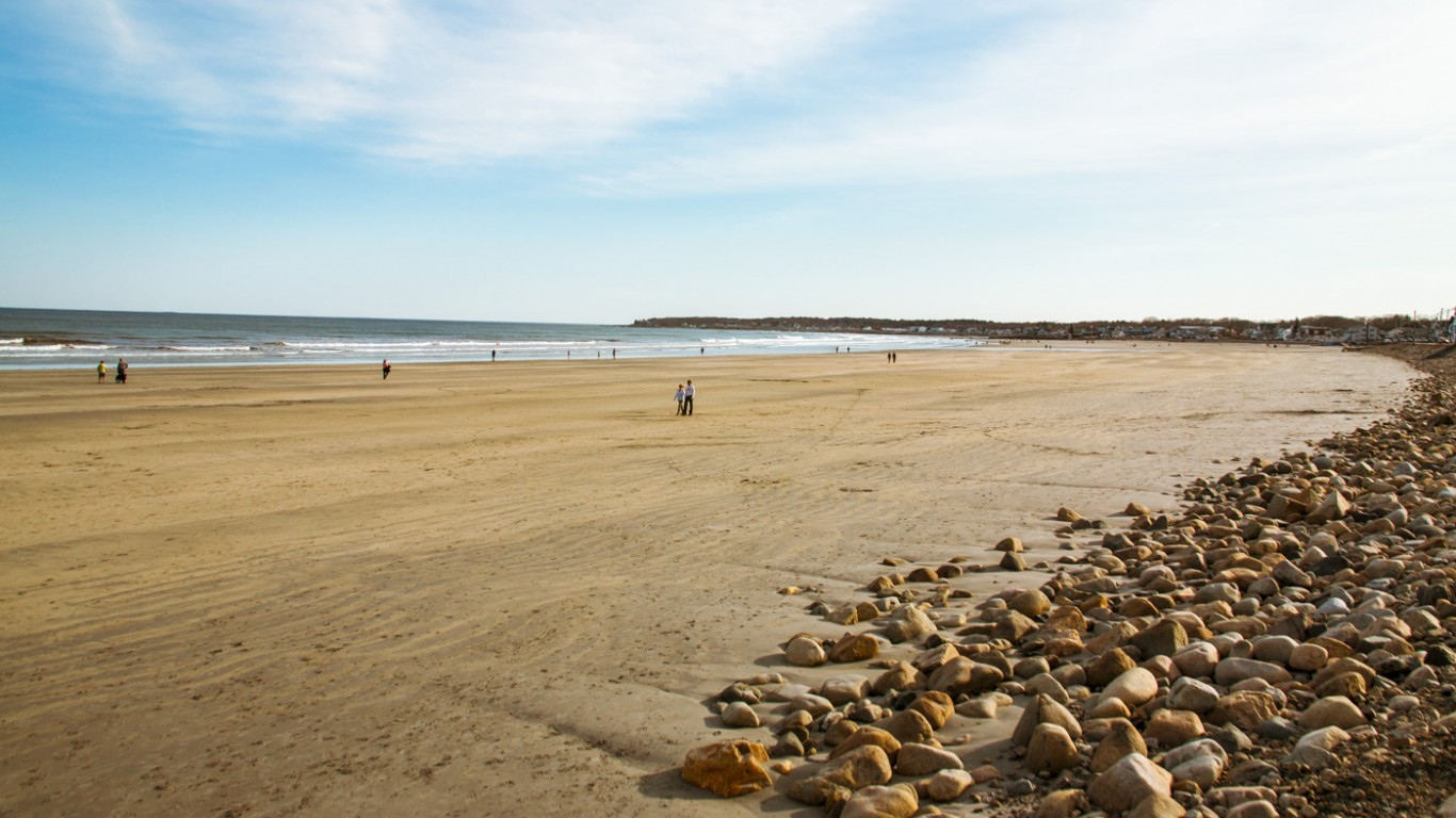 Beach In York Maine by Paul VanDerWerf