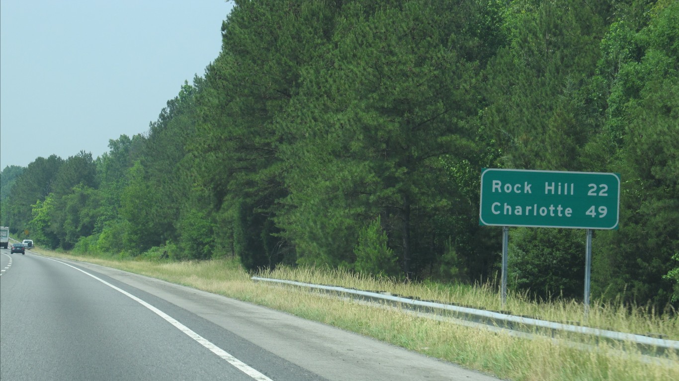 49 Miles to Charlotte, I-77 No... by Ken Lund