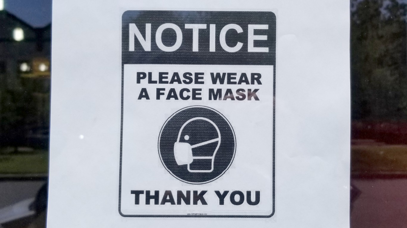 Face Mask Sign by Mike Licht