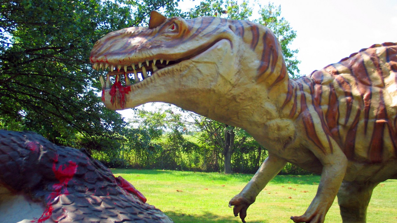 Fiberglass Dinosaurs are Messy... by Taber Andrew Bain