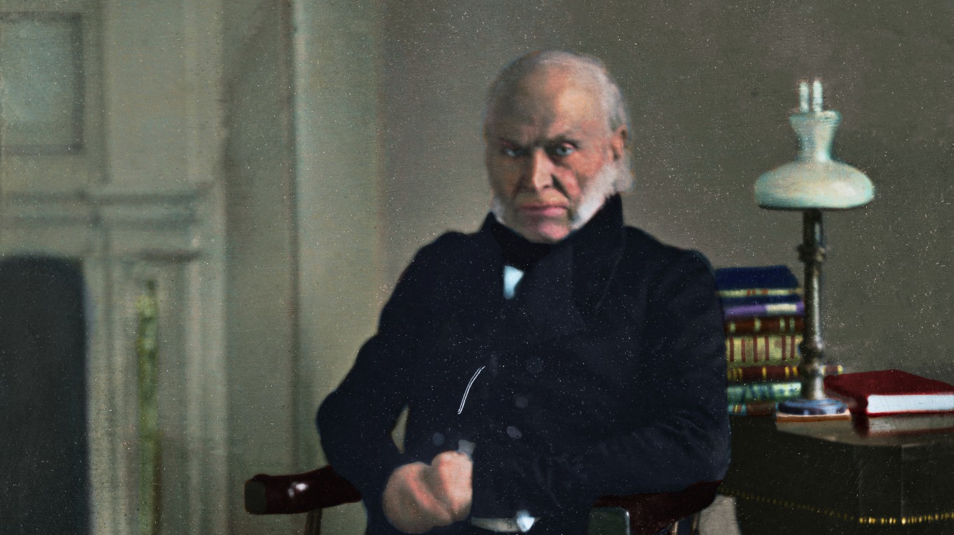 US President John Quincy Adams... by Cassowary Colorizations