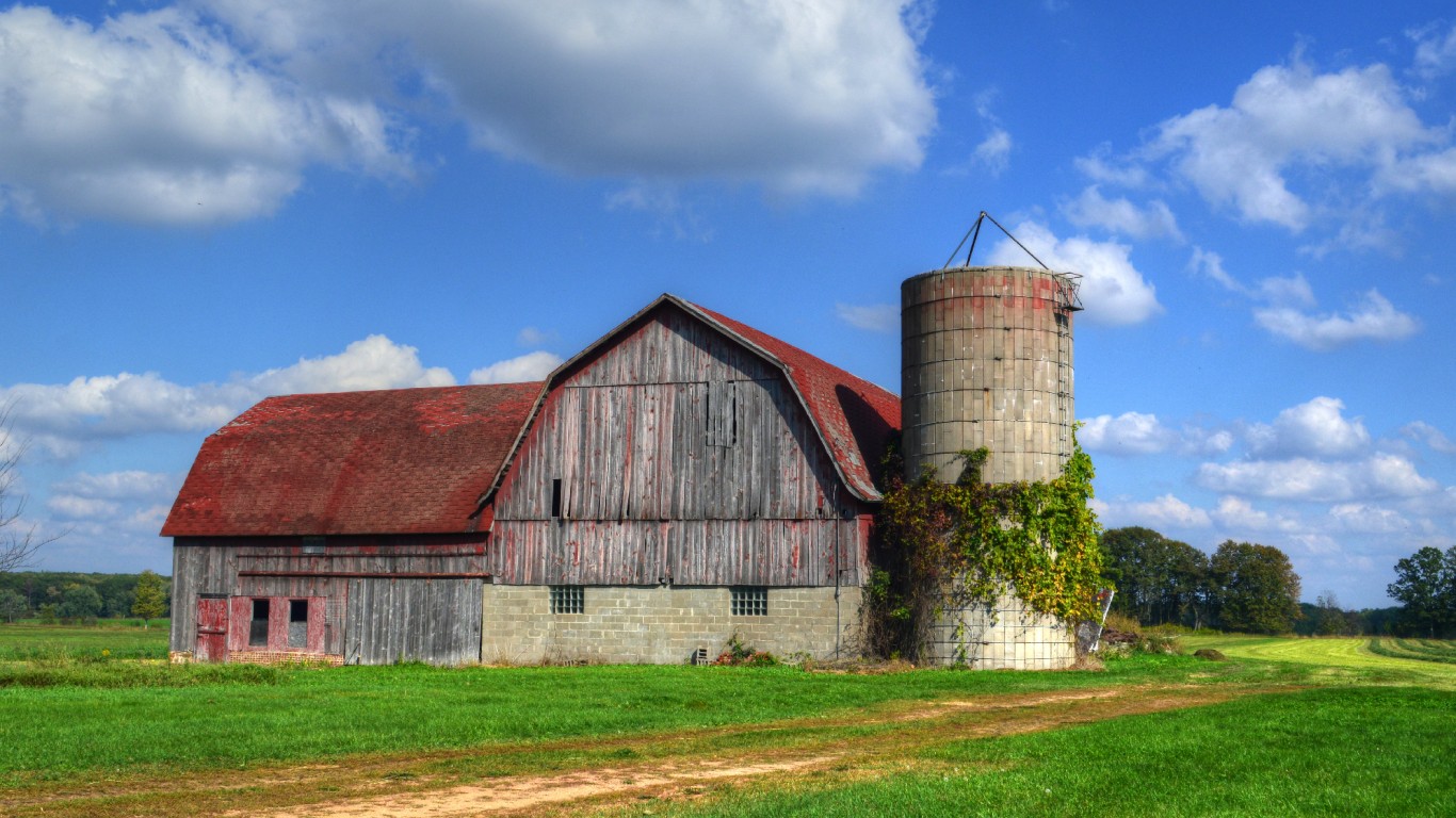 Mill Creek Red Roof Barn by William Garrett