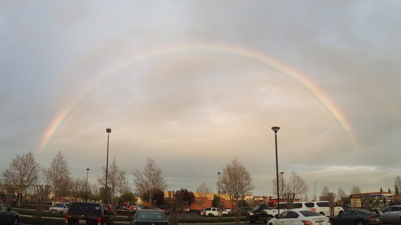 Rainbow over Elk Grove by David Sanabria