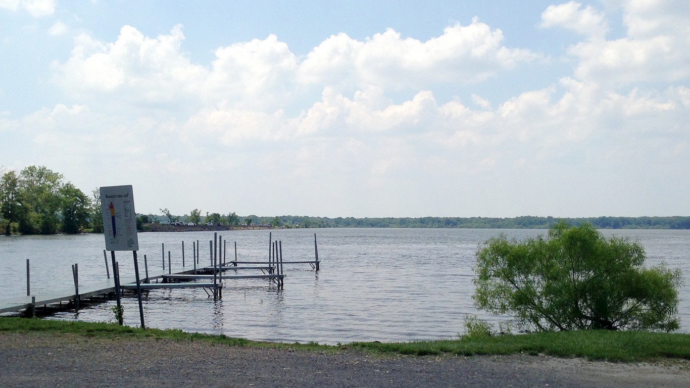 Mosquito Creek Lake - Causeway... by Jack Pearce