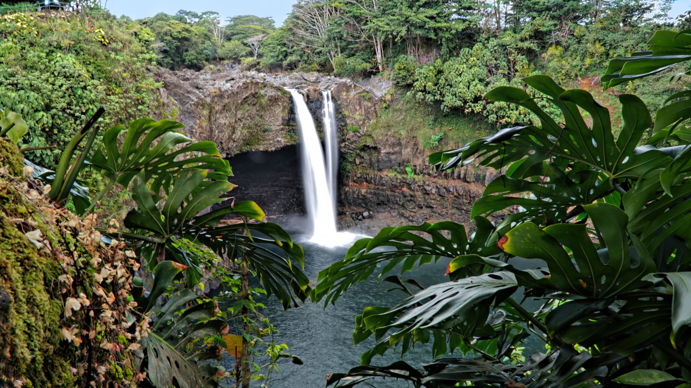 Rainbow Falls Hilo Hawaii by Richard Merlander