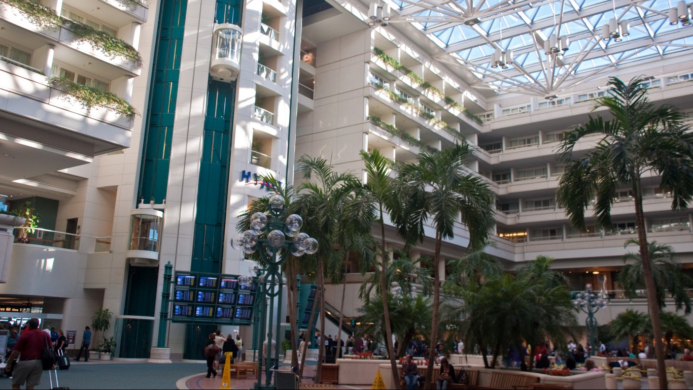 Central concourse, Orlando Air... by Phillip Capper